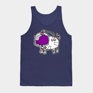 Purple Pig in Space Tank Top